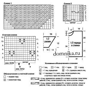 ​Белая кофточка с крупным ажурным узором