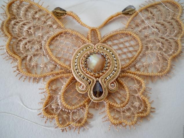 Колье "Кружевная бабочка": мастер-класс, часть 2