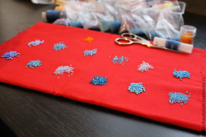 Создаем колье из бисера "Звездная Ночь": часть 2