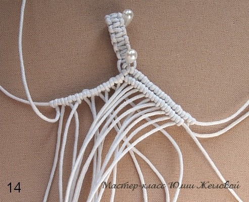 Подвеска-ромб в технике макраме Подвеска-ромб в технике макраме