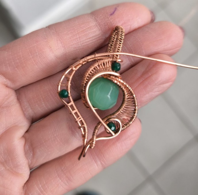 Кулон из проволоки в технике Wire wrap: часть 3