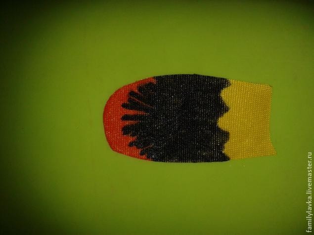 Спараксис "Властелин огня" из атласной ленты своими руками: часть 1