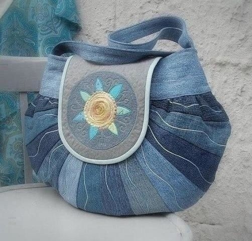 Сумки из старых джинсов Сумки из старых джинсов