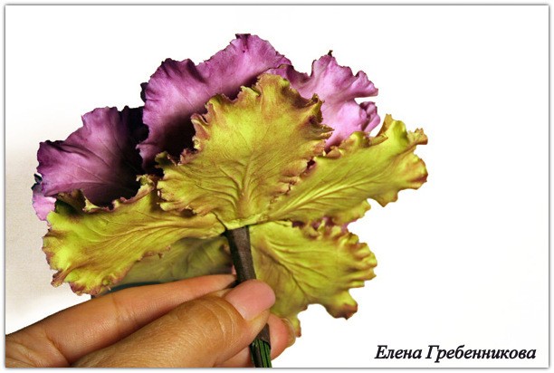 Брассика из холодного фарфора: мастер-класс, часть 3