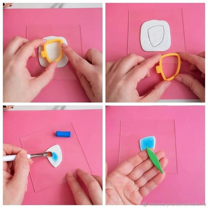 Делаем весеннюю брошь из полимерной глины