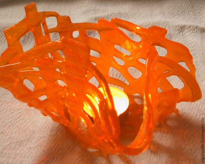 Создаем подсвечник из цветного стекла в технике фьюзинг: часть 4 Создаем подсвечник из цветного стекла в технике фьюзинг: часть 4