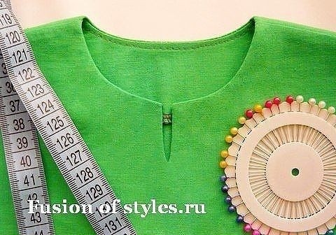 ​Обработка горловины с разрезом