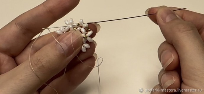 Комплект украшений из бисера twin с двумя отверстиями