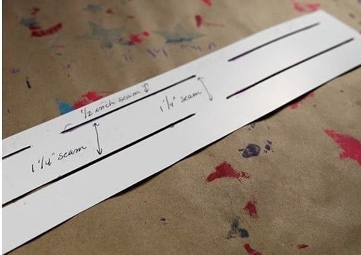 ​Трафарет для подгибки низа изделия