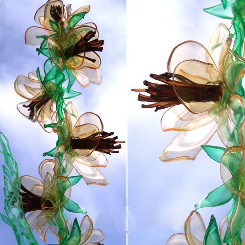 Цветы из пластиковых бутылок