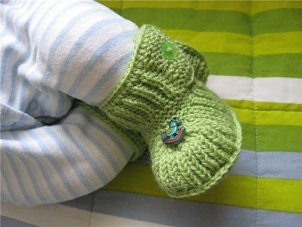 Пинетки - ботиночки. Описание