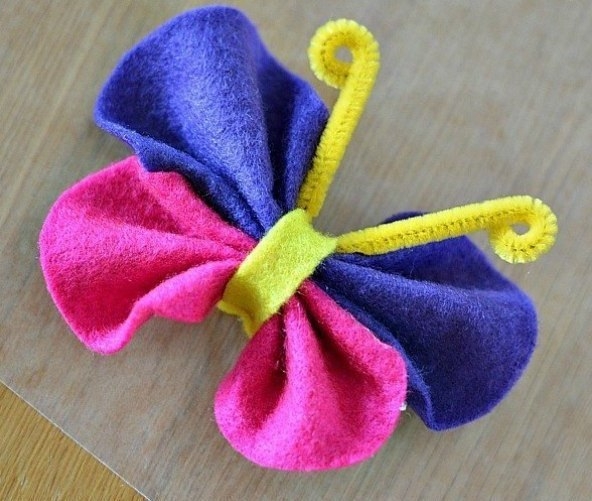 Бабочки из фетра