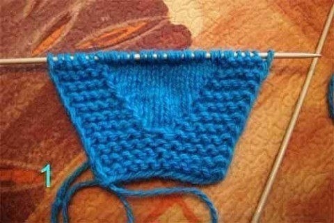 Вязаные тапочки без швов