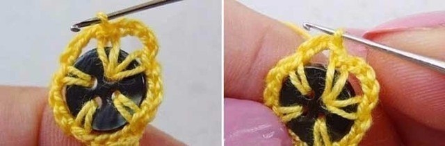 Интересная идея обвязки пуговиц