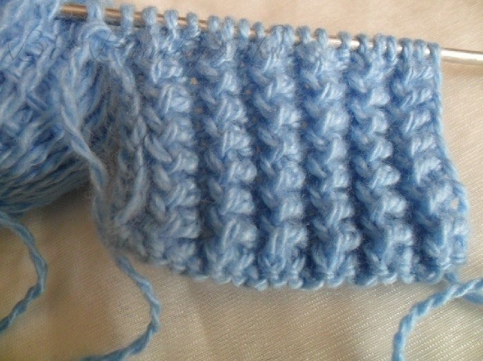 Американская резинка спицами. Схема и описание