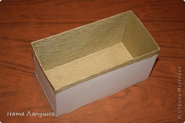 Сундучок из деревянной салфетки