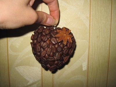 Кофейный топиарий с сердечком