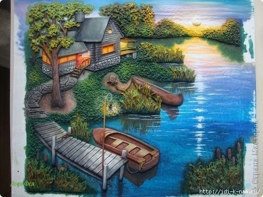 Картины и панно из соленого теста