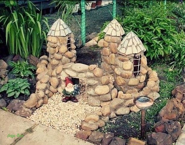 Оригинальная идея для декора сада.