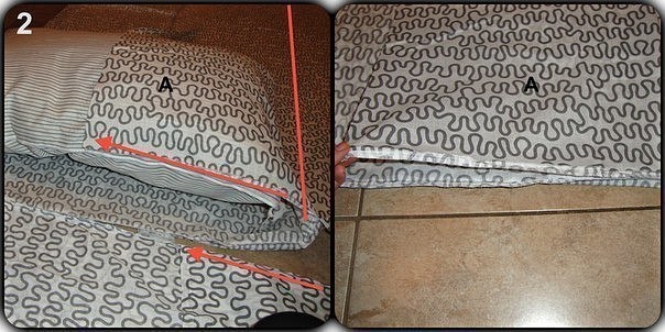 Матрас на все случаи жизни из ткани и подушек. Мастер-класс.