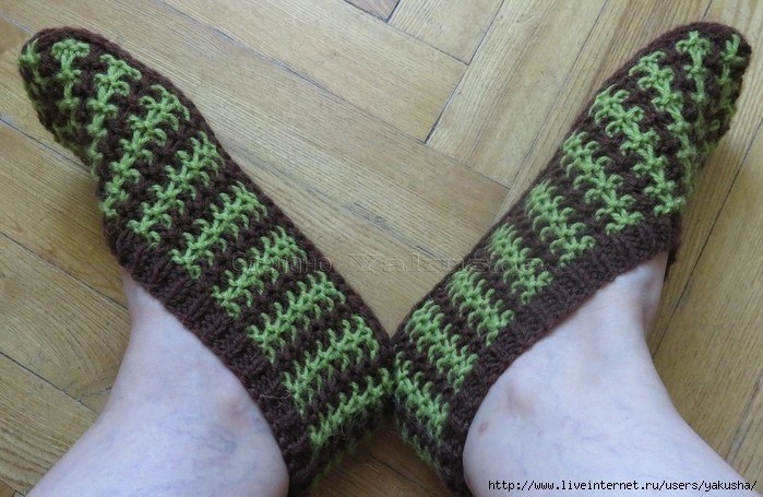 Тапочки-следочки.