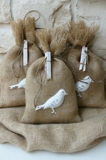 Идеи для декора из мешковины