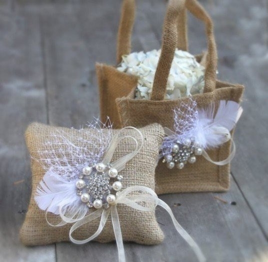 Идеи для декора из мешковины