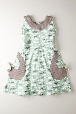 Милые кармашки для детского платья