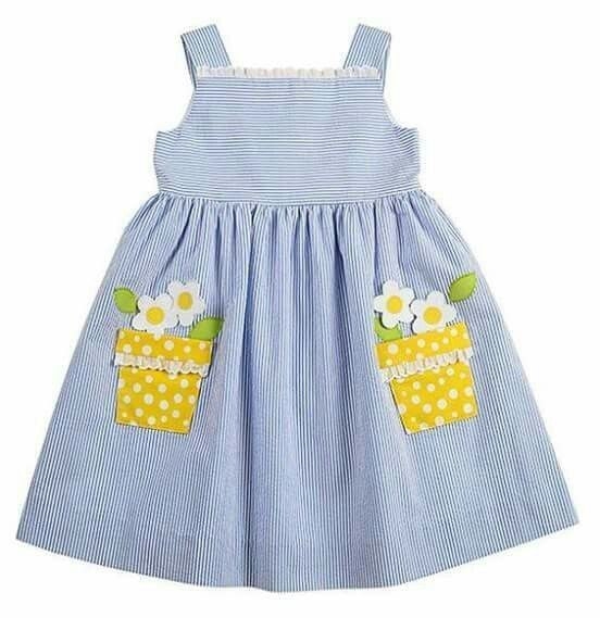 Милые кармашки для детского платья