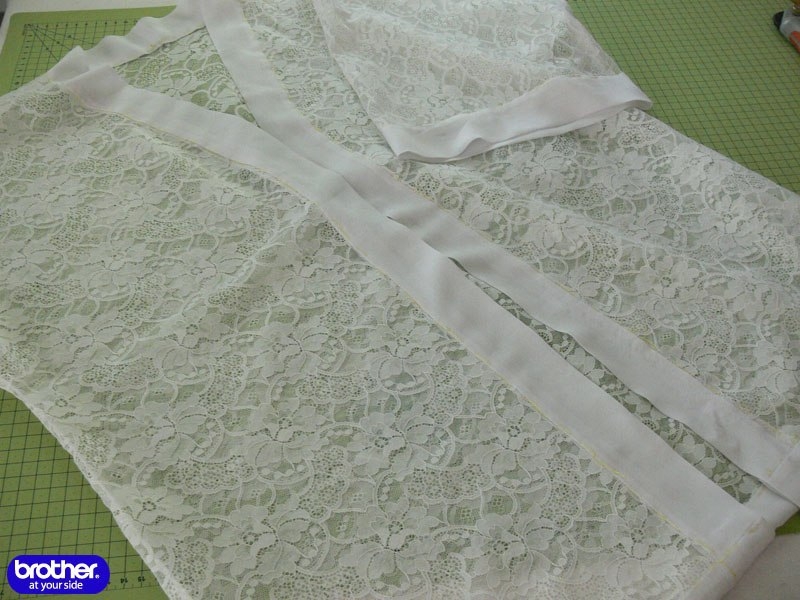 Шьем кружевной халатик