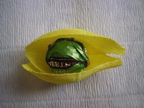 Тюльпаны. Букет из конфет