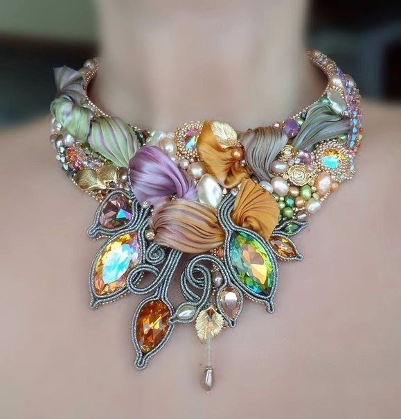 Шикарные украшения, сделанные в японской технике шибори