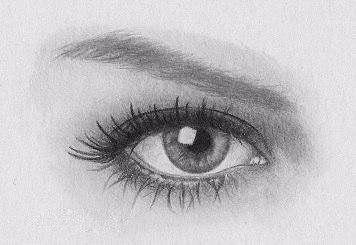 Учимся рисовать глаза простым карандашом.