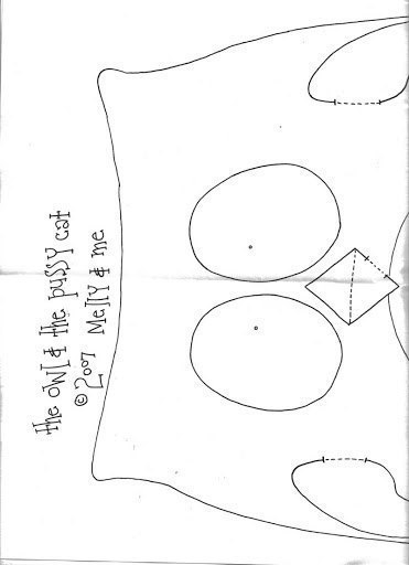 Забавные детские сумочки - совушка и котик. Выкройки. Забавные детские сумочки - совушка и котик. Выкройки.