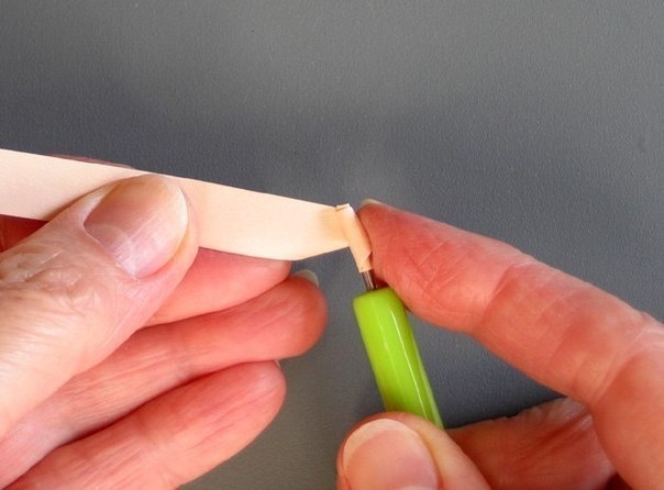 МК Роза в технике квиллинг