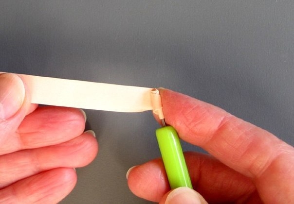 МК Роза в технике квиллинг