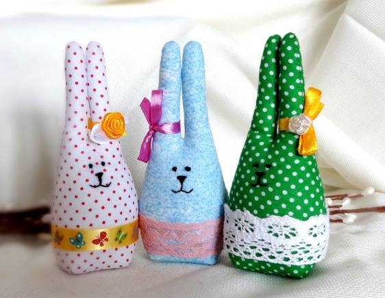 Шьем пасхальных зайчиков. Выкройка.