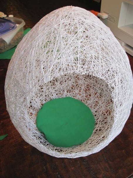 Пасхальные шары из ниток