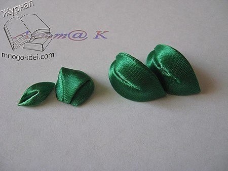 красивый жук из атласной ленты