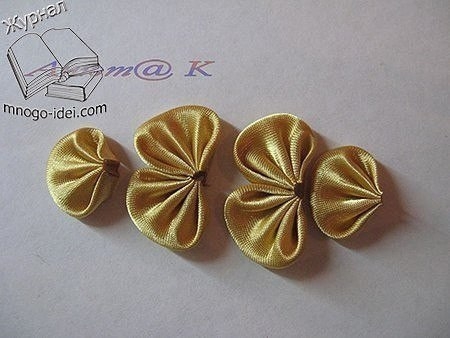 красивый жук из атласной ленты