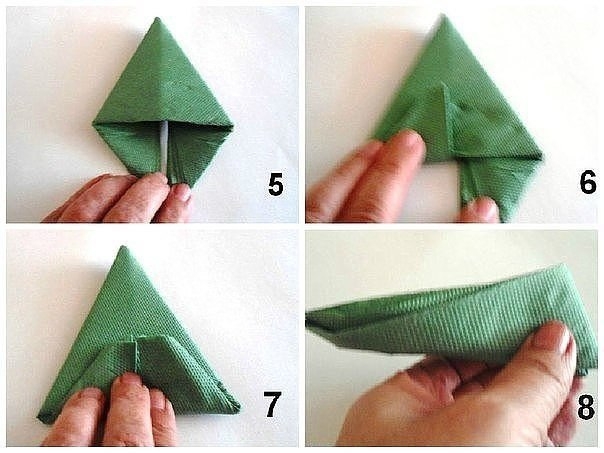 Лотос из салфеток