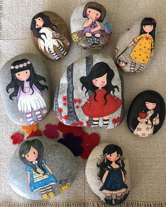 Рисуем на камешках