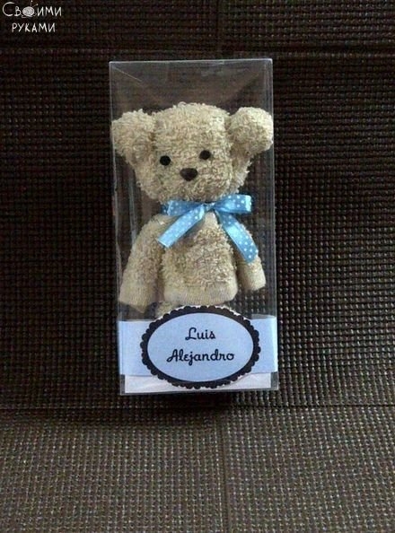 Мишка из полотенца Мишка из полотенца