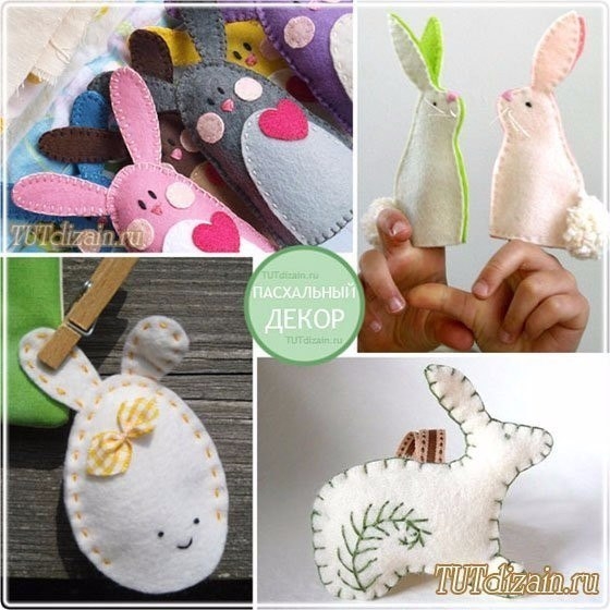 Пасхальные игрушки из фетра. Идеи для вдохновения