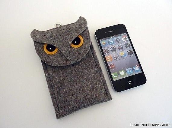 Сумочки для планшетника из фетра. Идеи для вдохновения.