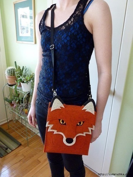 Сумочки для планшетника из фетра. Идеи для вдохновения.