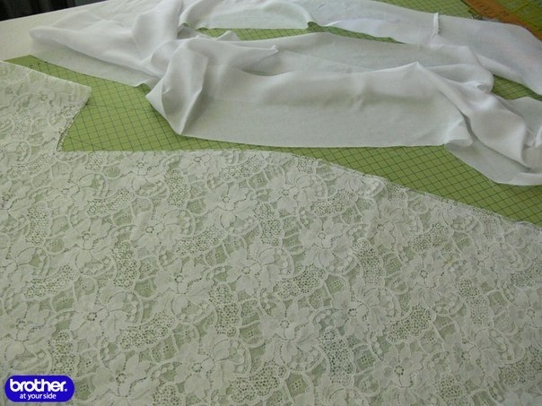 Кружевной халат-кимоно