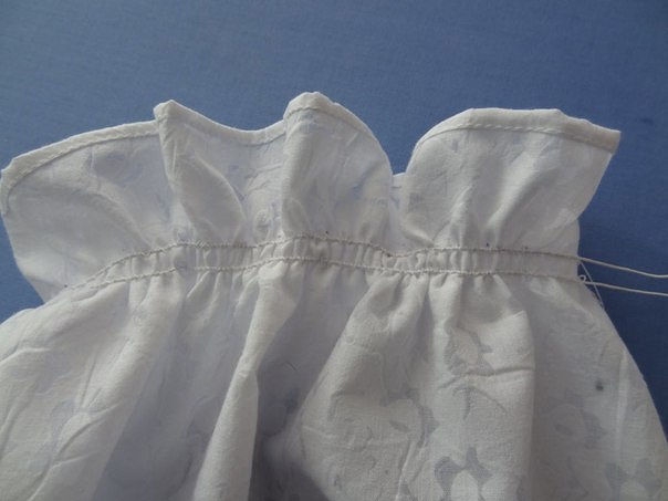 Как пришить резиновые жилки