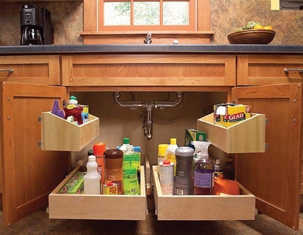 Используем место под мойкой с толком Используем место под мойкой с толком