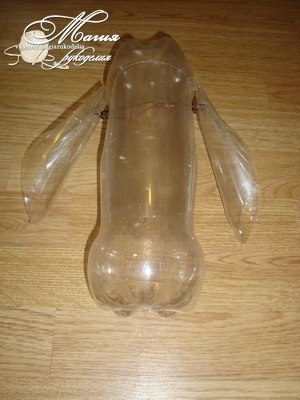 Овечка из пластиковых бутылок...